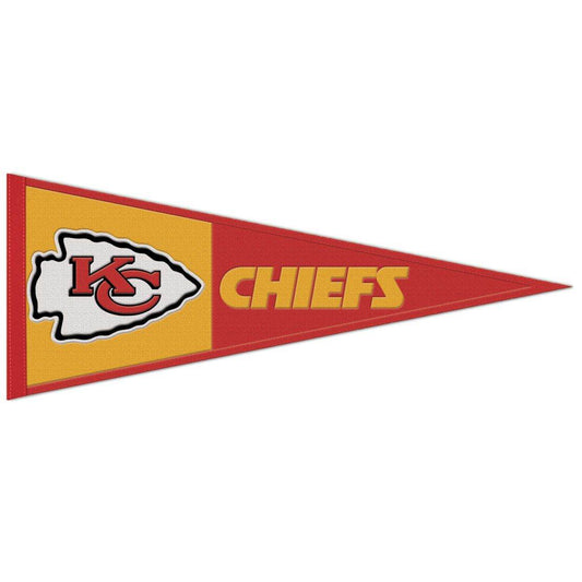 Kansas City Chiefs Wool Pennant 13x32 Inches Wincraft - ToylandEU