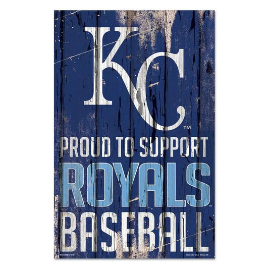  Kansas City Royals 11x17 Wood Sign Proud to Support -  ToylandEU™