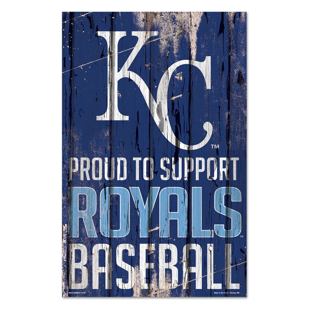 Kansas City Royals 11x17 Wood Sign Proud to Support - ToylandEU