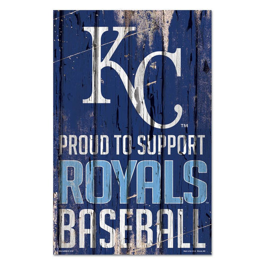 Kansas City Royals 11x17 Wood Sign Proud to Support - ToylandEU