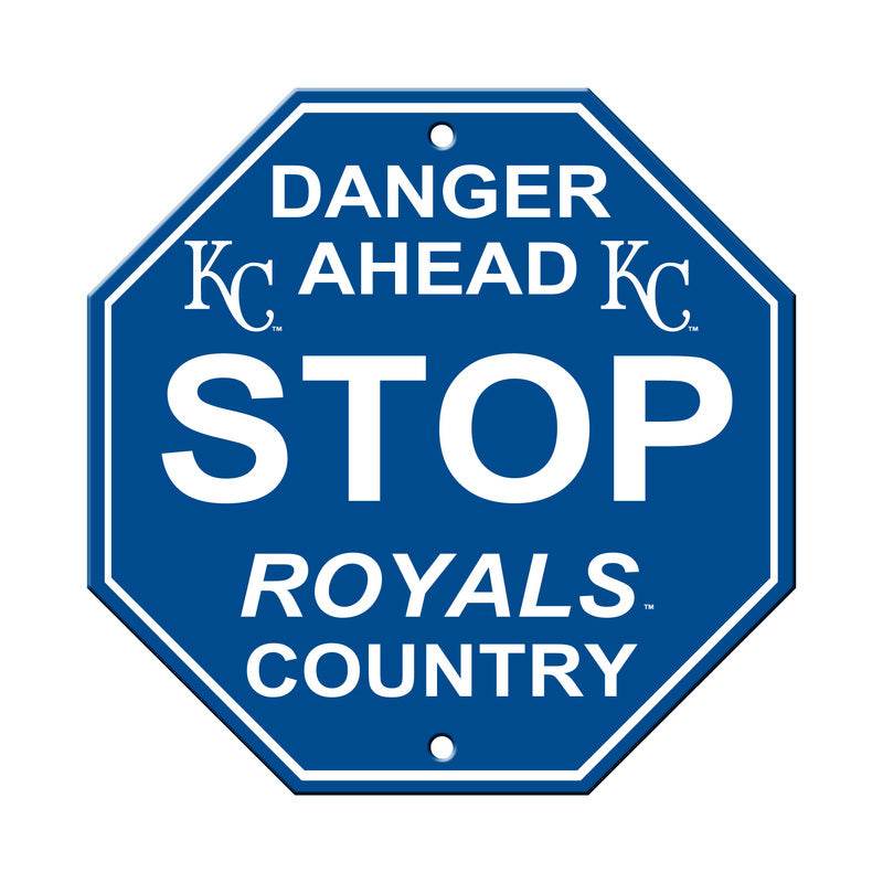 Kansas City Royals 12x12 Plastic Stop Style Sign Logo - ToylandEU