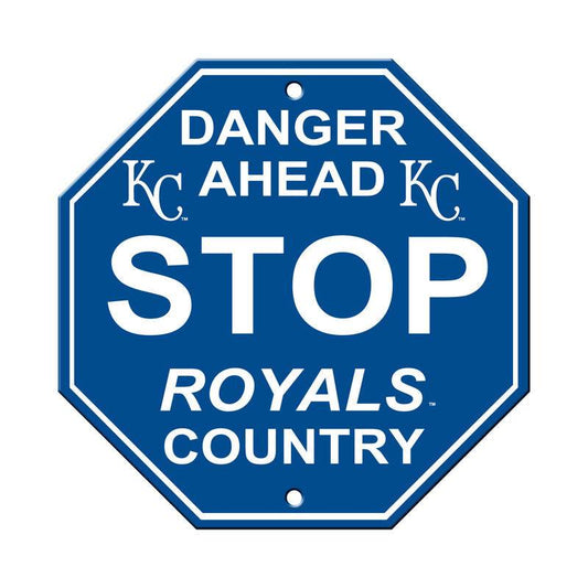 Kansas City Royals 12x12 Plastic Stop Style Sign Logo - ToylandEU