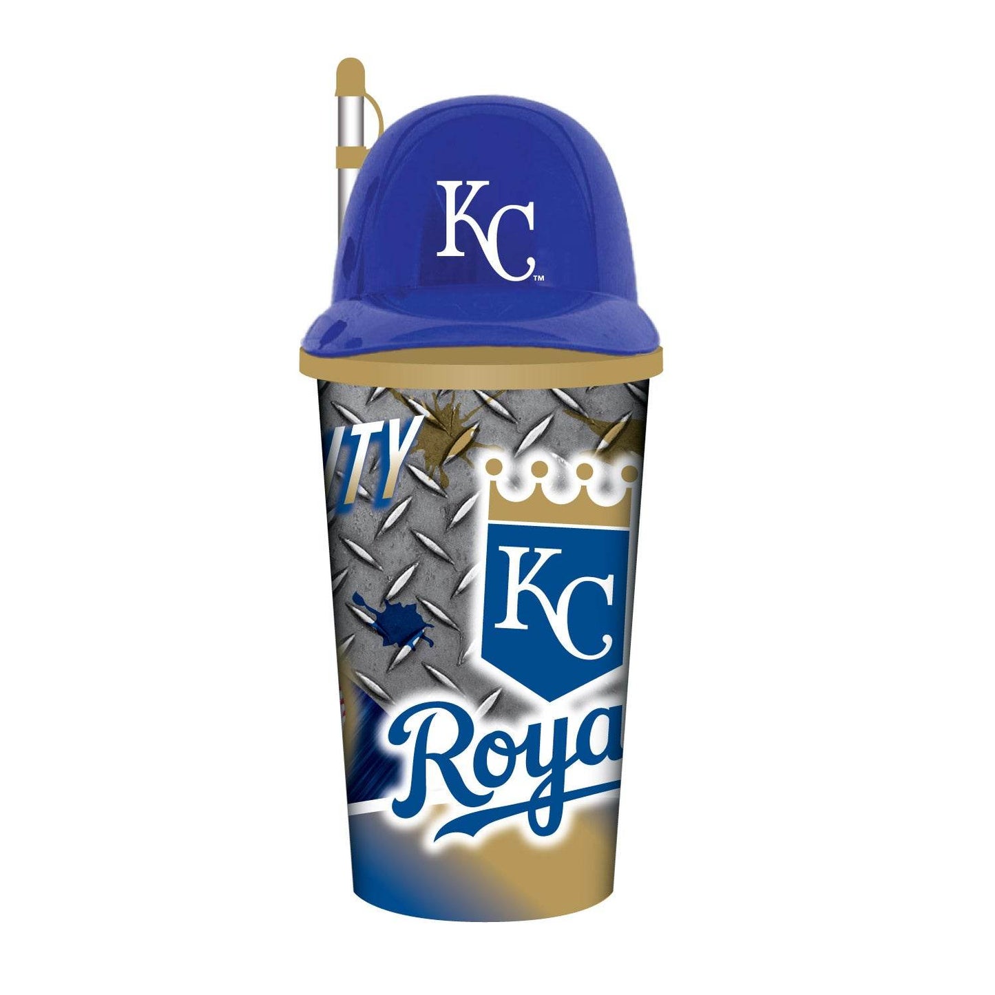 Kansas City Royals 32oz Helmet Cup Plastic With Straw - ToylandEU
