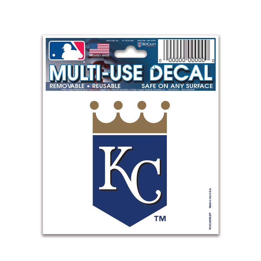 Kansas City Royals 3x4 Outdoor Vinyl Decal Multi Use - ToylandEU