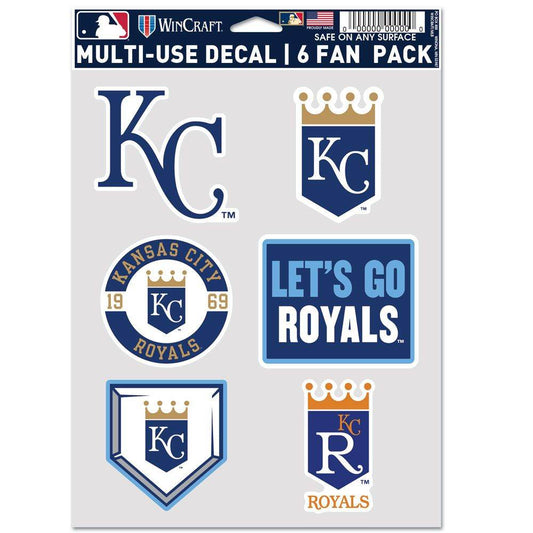 Kansas City Royals Decal Multi Use Fan 6 Pack Bundle - ToylandEU