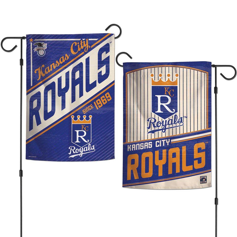 Kansas City Royals Garden Flag 12x18 Two Sided Cooperstown - ToylandEU