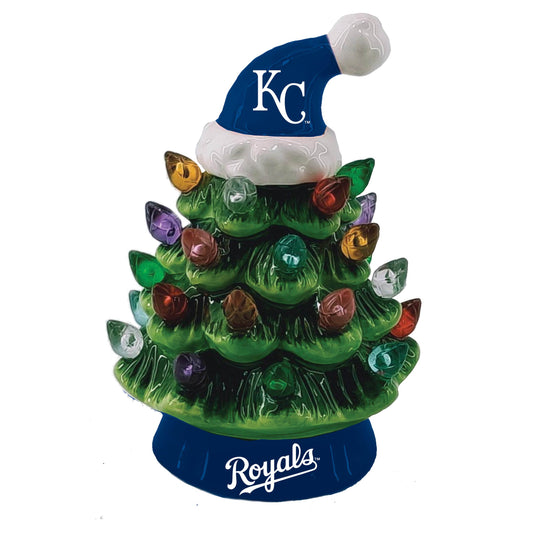 Kansas City Royals LED Christmas Tree 4 Inch Tabletop - ToylandEU