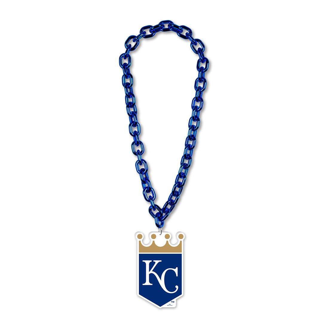 Kansas City Royals Necklace Big Fan Chain Foam Logo 38 Inch - ToylandEU