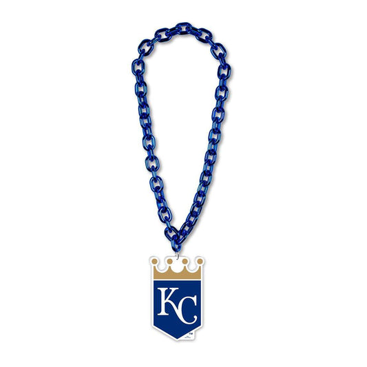 Kansas City Royals Necklace Big Fan Chain Foam Logo 38 Inch - ToylandEU