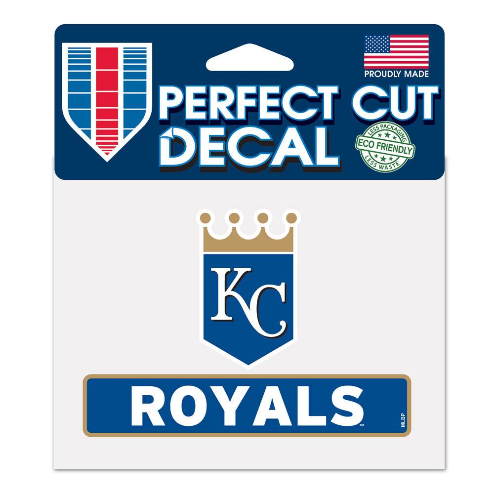Kansas City Royals Outdoor Color Vinyl Decal 4.5x5.75 - ToylandEU