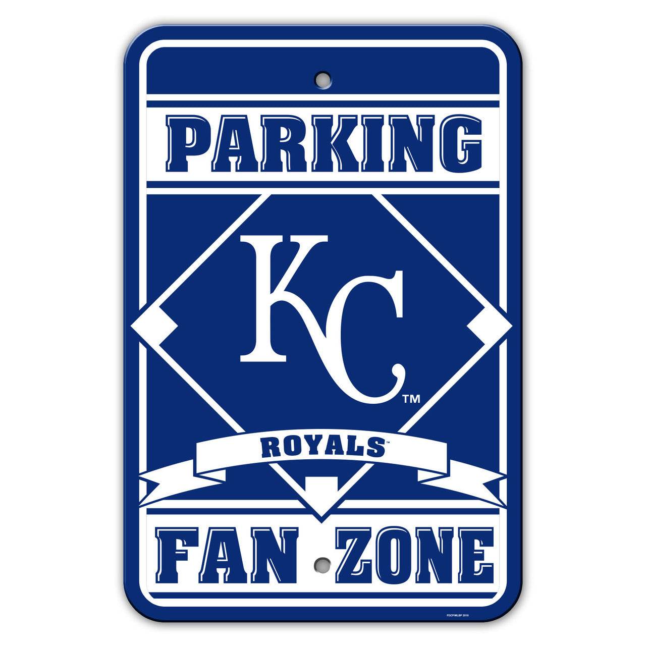 Kansas City Royals Parking Sign 12x18 Plastic Fan Zone - ToylandEU