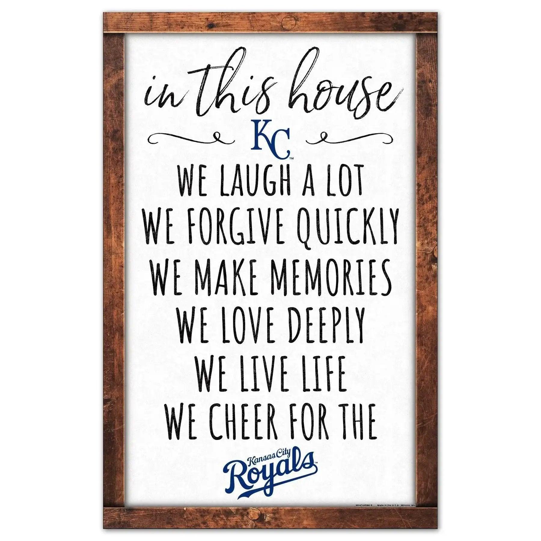  Kansas City Royals Sign 11x17 Wood Sign In This House -  ToylandEU™