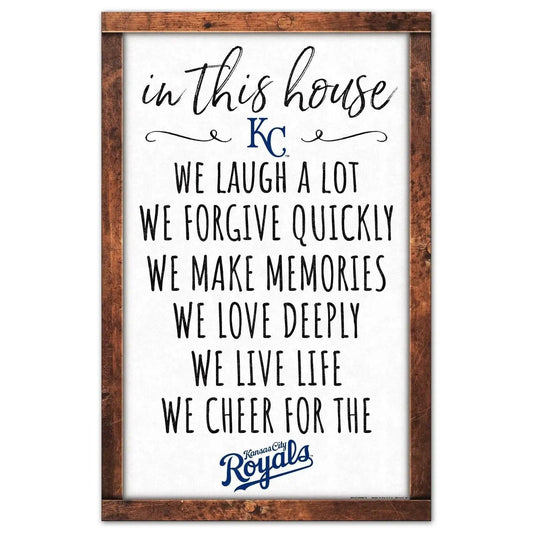 Kansas City Royals Sign 11x17 Wood Sign In This House -  ToylandEU™