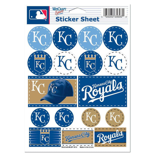 Kansas City Royals Vinyl Decal Sheet 5x7 For Fans Today - ToylandEU