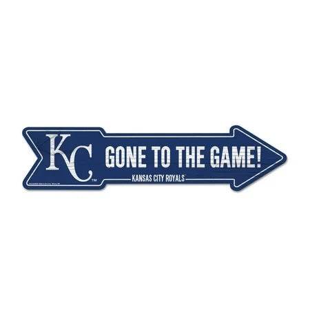 Kansas City Royals Wood Arrow Sign 6x24 Outdoor Decor - ToylandEU