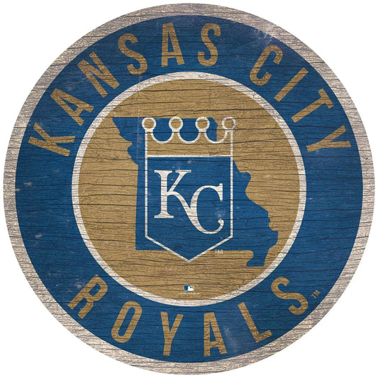  Kansas City Royals Wood Round Sign State Design 12 Inch -  ToylandEU™