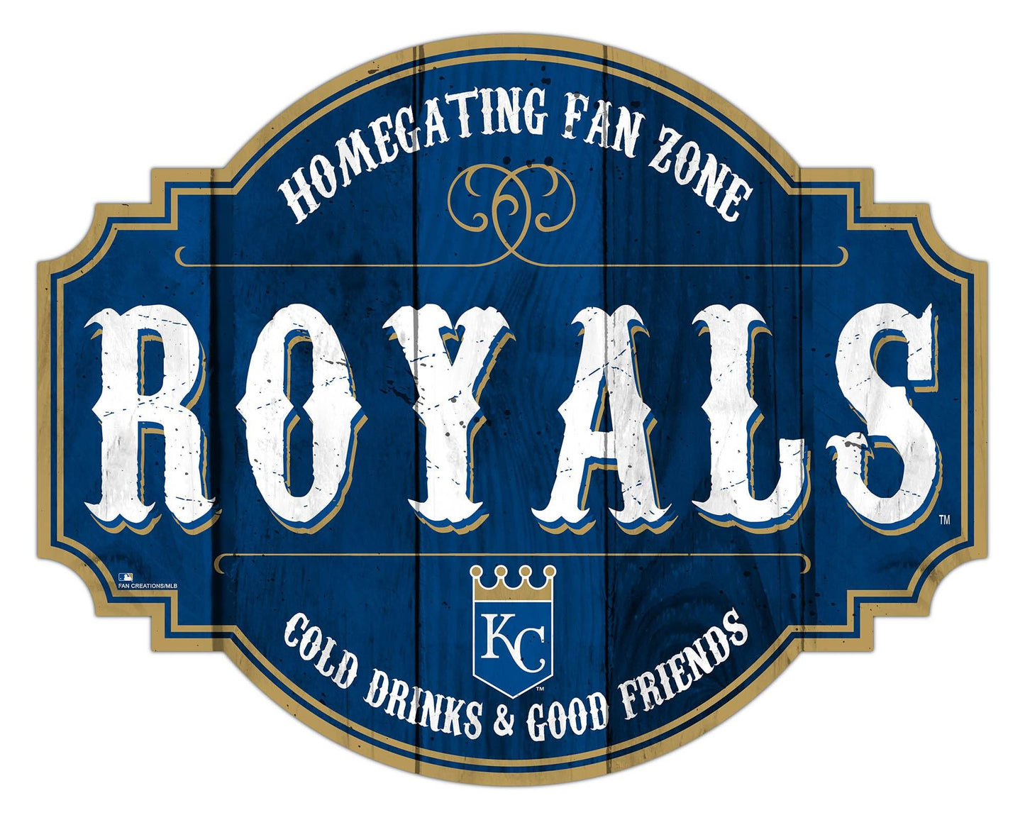 Kansas City Royals Wood Sign 12 Inch Homegating Tavern - ToylandEU