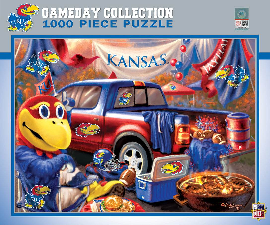 Kansas Jayhawks 1000 Piece Gameday Puzzle Design Edition - ToylandEU