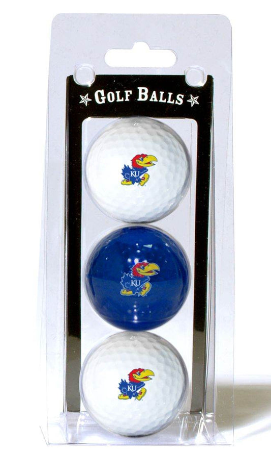 Kansas Jayhawks 3 Pack Golf Balls Team Golf Special Order - ToylandEU