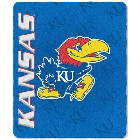Kansas Jayhawks 50x60 Fleece Blanket Mark Design Circle Logo - ToylandEU
