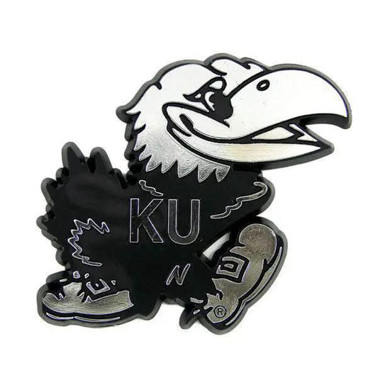  Kansas Jayhawks Auto Emblem - Silver -  ToylandEU™