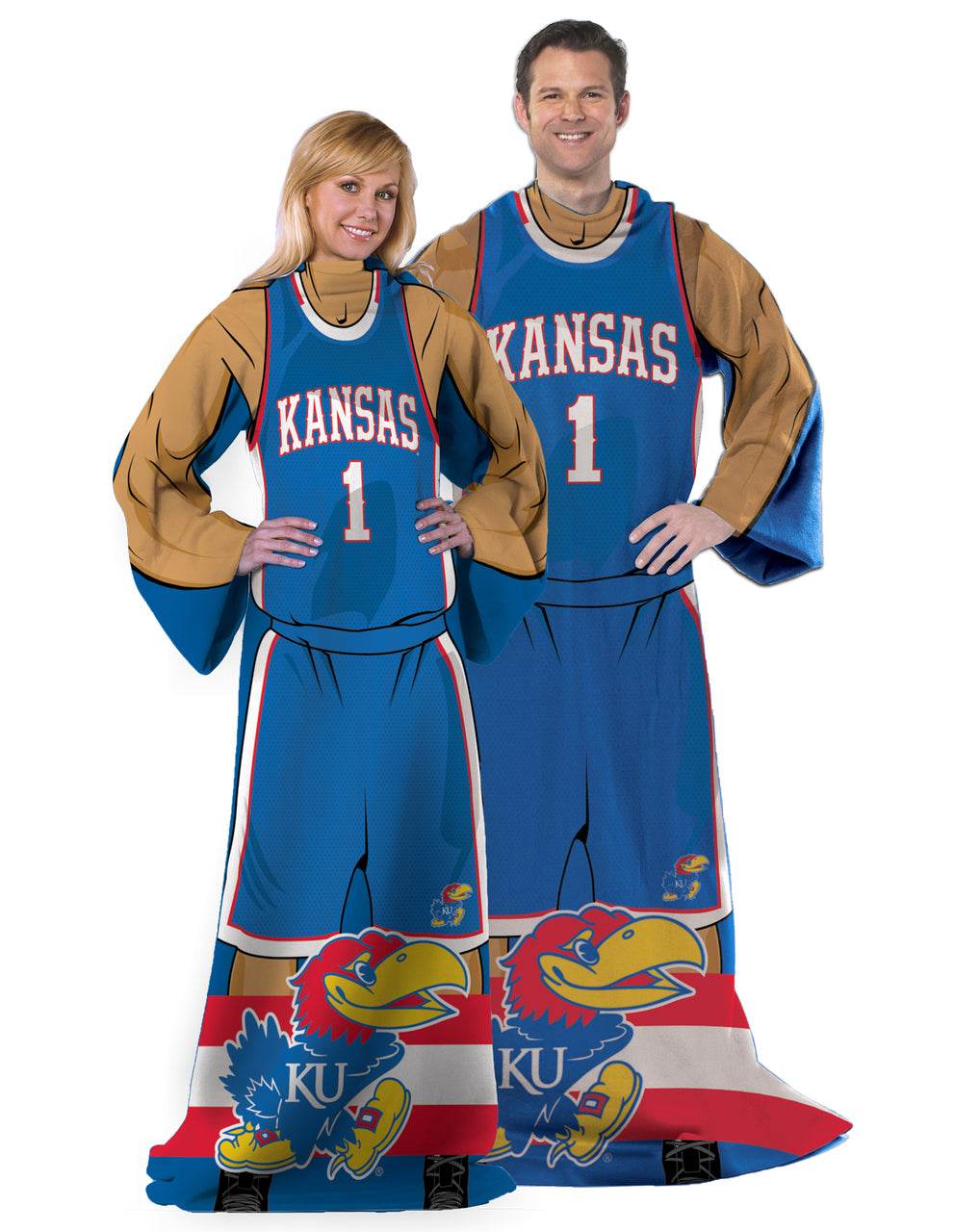 Kansas Jayhawks Blanket 48x71 Comfy Throw Player Design - ToylandEU