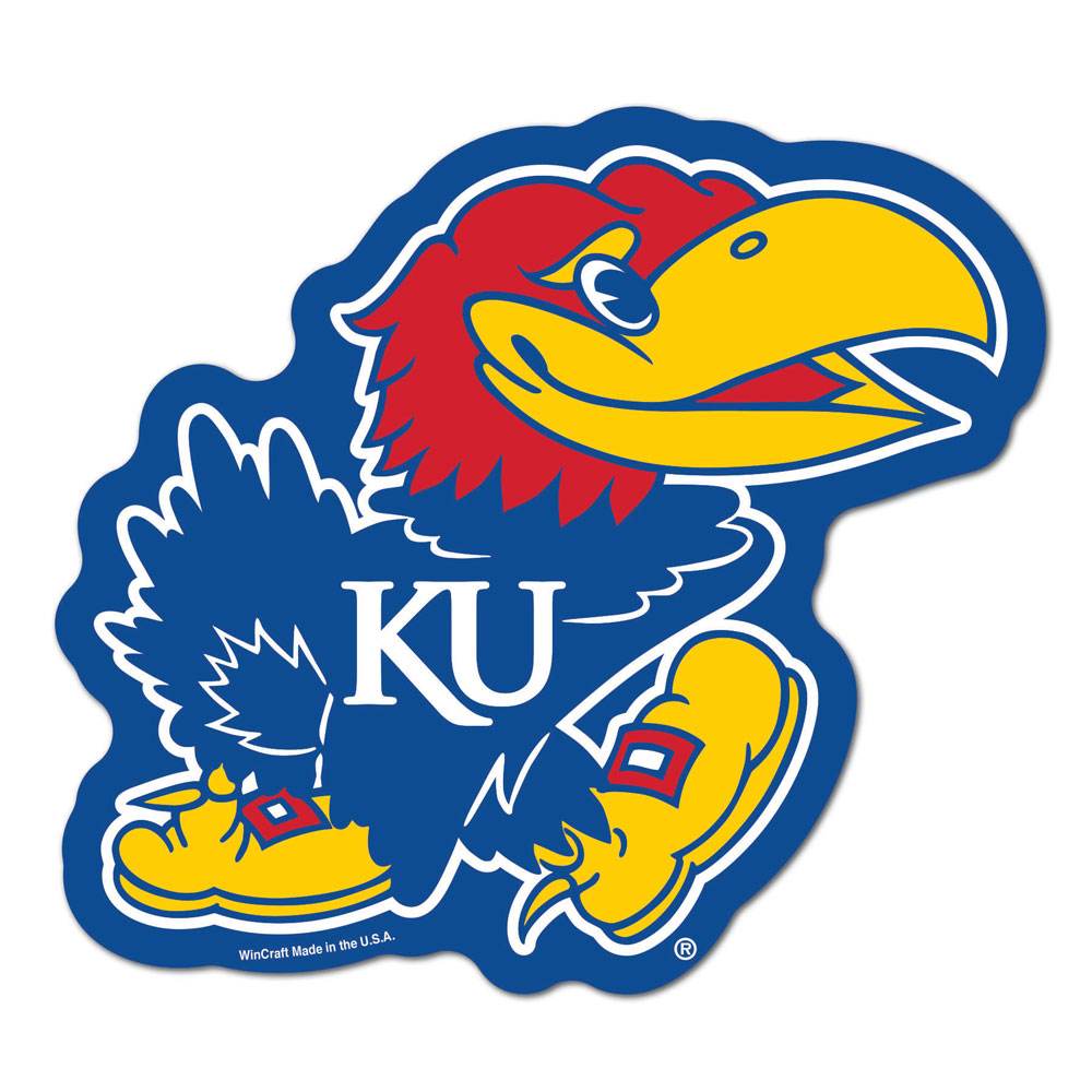 Kansas Jayhawks Car Emblem GoGo Sticker For Vehicles - ToylandEU