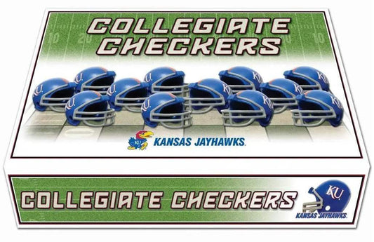  Kansas Jayhawks Checker Set With Football Helmet Pieces -  ToylandEU™