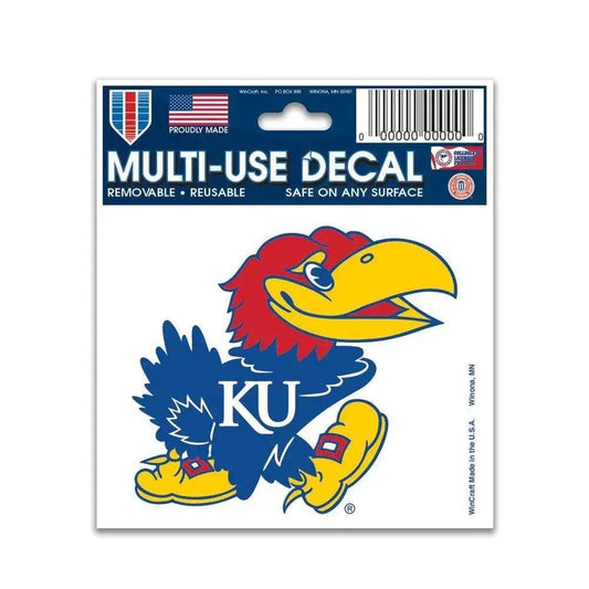  Kansas Jayhawks Decal 3x4 Multi Use Color Outdoor Vinyl -  ToylandEU™