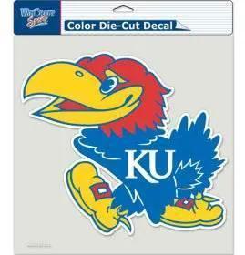  Kansas Jayhawks Decal 8x8 Die Cut Color -  ToylandEU™