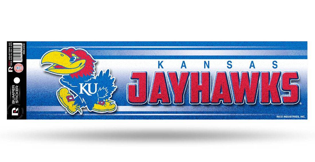 Kansas Jayhawks Decal Bumper Sticker Glitter - ToylandEU