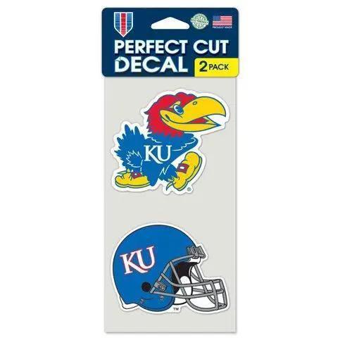  Kansas Jayhawks Die Cut Decals Set of 2 Outdoor Vinyl -  ToylandEU™