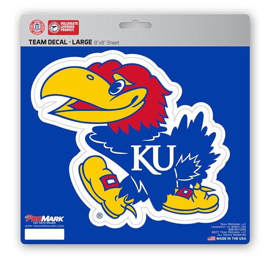 Kansas Jayhawks Die Cut Vinyl Decal 8x8 Premium Team Logo - ToylandEU