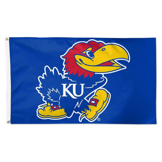 Kansas Jayhawks Flag 3x5 Wincraft Quad Stitched Ends - ToylandEU