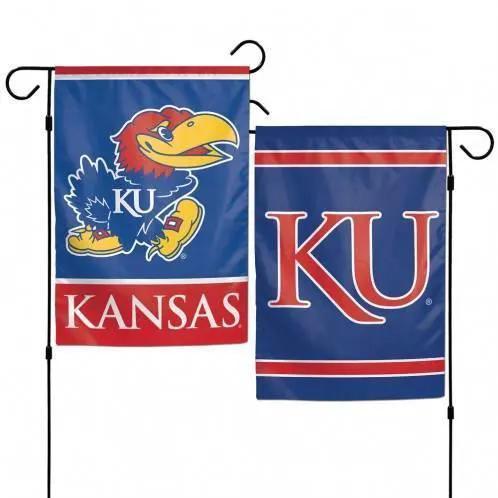  Kansas Jayhawks Garden Flag 12x18 Two Sided WinCraft -  ToylandEU™
