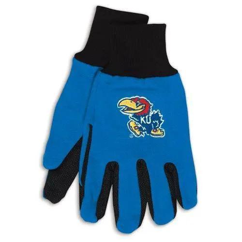  Kansas Jayhawks Gloves Two Tone Style Adult Size Solid -  ToylandEU™
