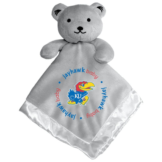 Kansas Jayhawks Gray Security Bear Plush Embroidered Logo - ToylandEU