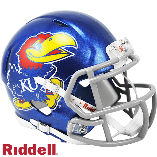  Kansas Jayhawks Helmet Riddell Replica Mini Speed Style -  ToylandEU™