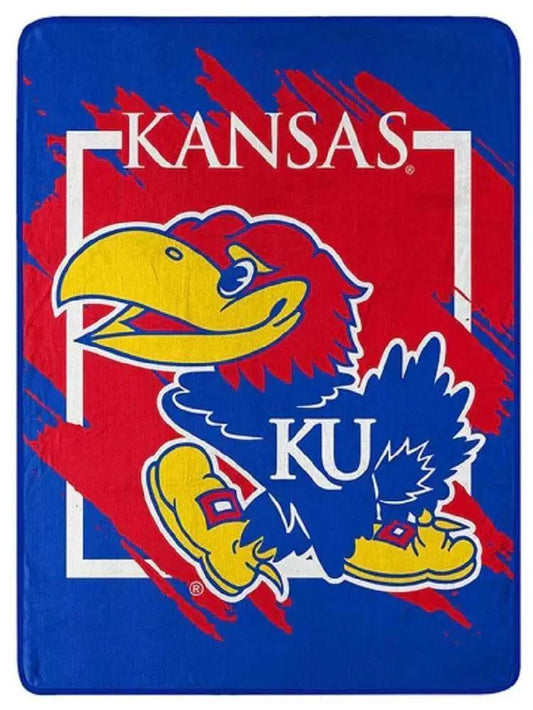  Kansas Jayhawks Micro Raschel Blanket 46x60 Design Edition -  ToylandEU™