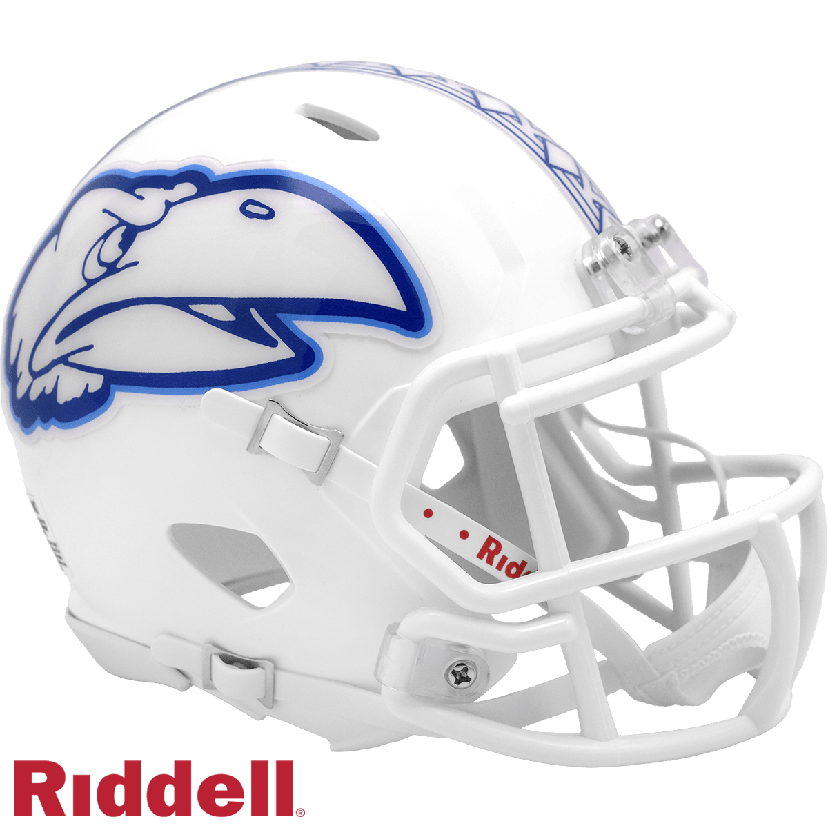 Kansas Jayhawks Mini Speed Helmet Riddell Replica White - ToylandEU