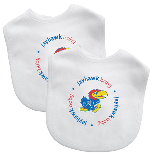 Kansas Jayhawks Unisex Baby Bibs 2 Pack Officially Licensed - ToylandEU