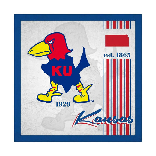  Kansas Jayhawks Wood Sign 10x10 Album Design Wall Decor -  ToylandEU™