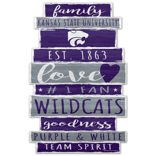  Kansas State Wildcats 11x17 Wood Family Word Sign Decor -  ToylandEU™