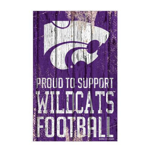 Kansas State Wildcats 11x17 Wood Sign Proud to Support - ToylandEU