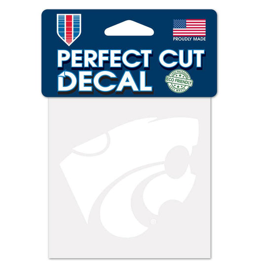 Kansas State Wildcats 4x4 Decal Perfect Cut White Vinyl - ToylandEU