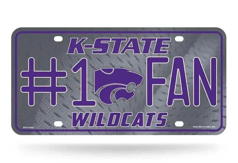  Kansas State Wildcats Aluminum License Plate 6x12 Fan -  ToylandEU™