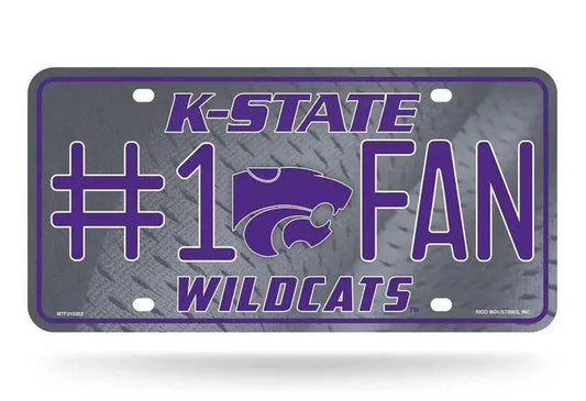  Kansas State Wildcats Aluminum License Plate 6x12 Fan -  ToylandEU™
