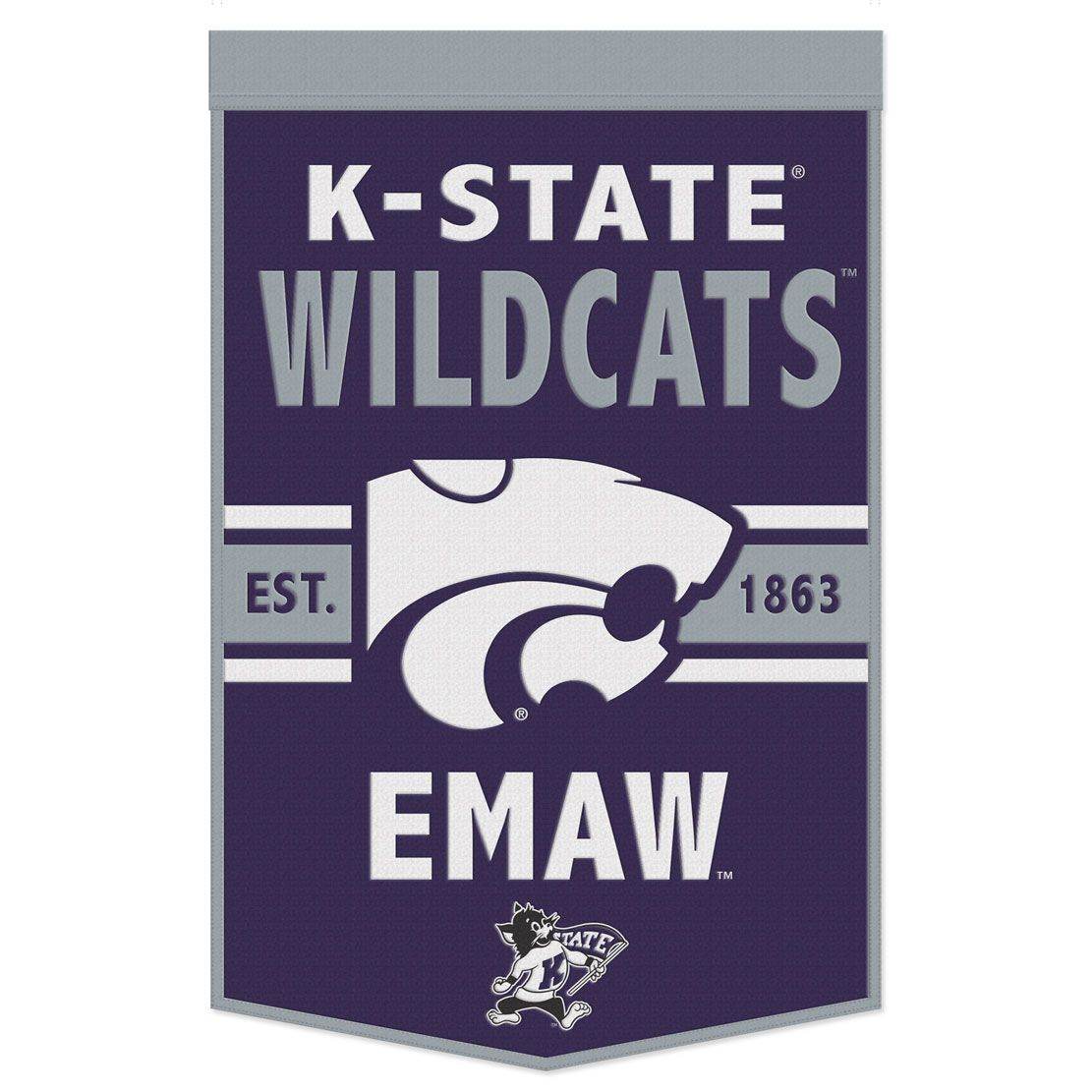 Kansas State Wildcats Banner Wool Blend 24x38 Slogan Design - ToylandEU