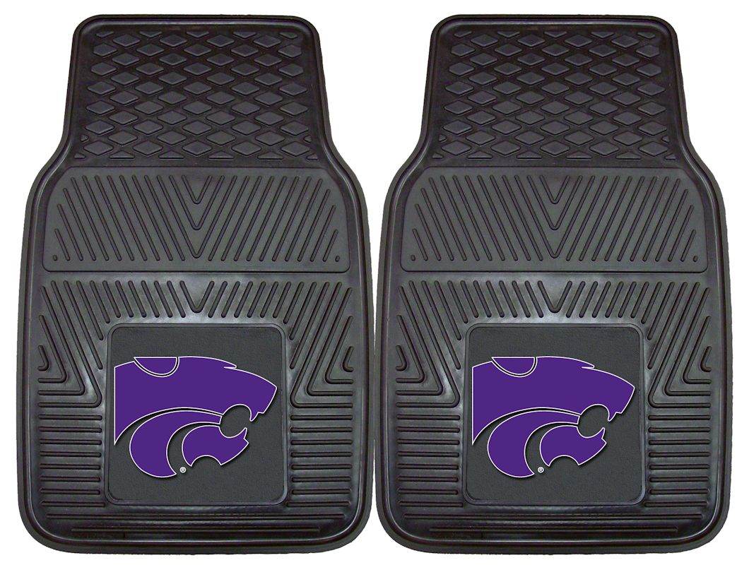 Kansas State Wildcats Car Mats Heavy Duty Vinyl 2 Piece - ToylandEU