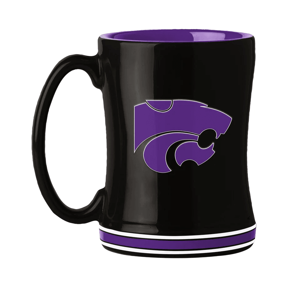 Kansas State Wildcats Coffee Mug 14oz Sculpted Relief - ToylandEU
